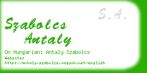 szabolcs antaly business card